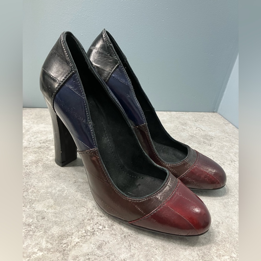 Burberry, multi colored heels